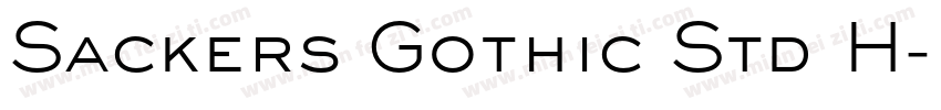 Sackers Gothic Std H字体转换